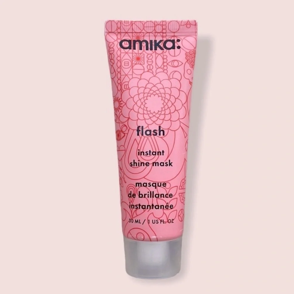 🌻 3/$20 🆕 Amika Flash Instant Shine Treatment Hair Mask Hydrates & Softens, 1 oz